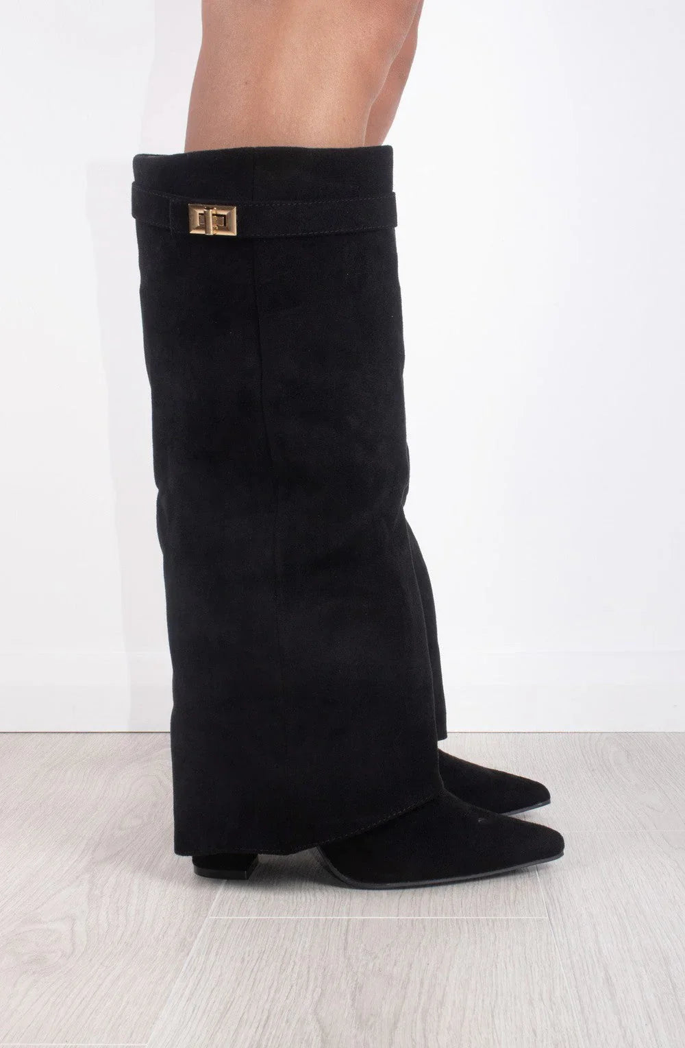 Bottes en suede - Noir
