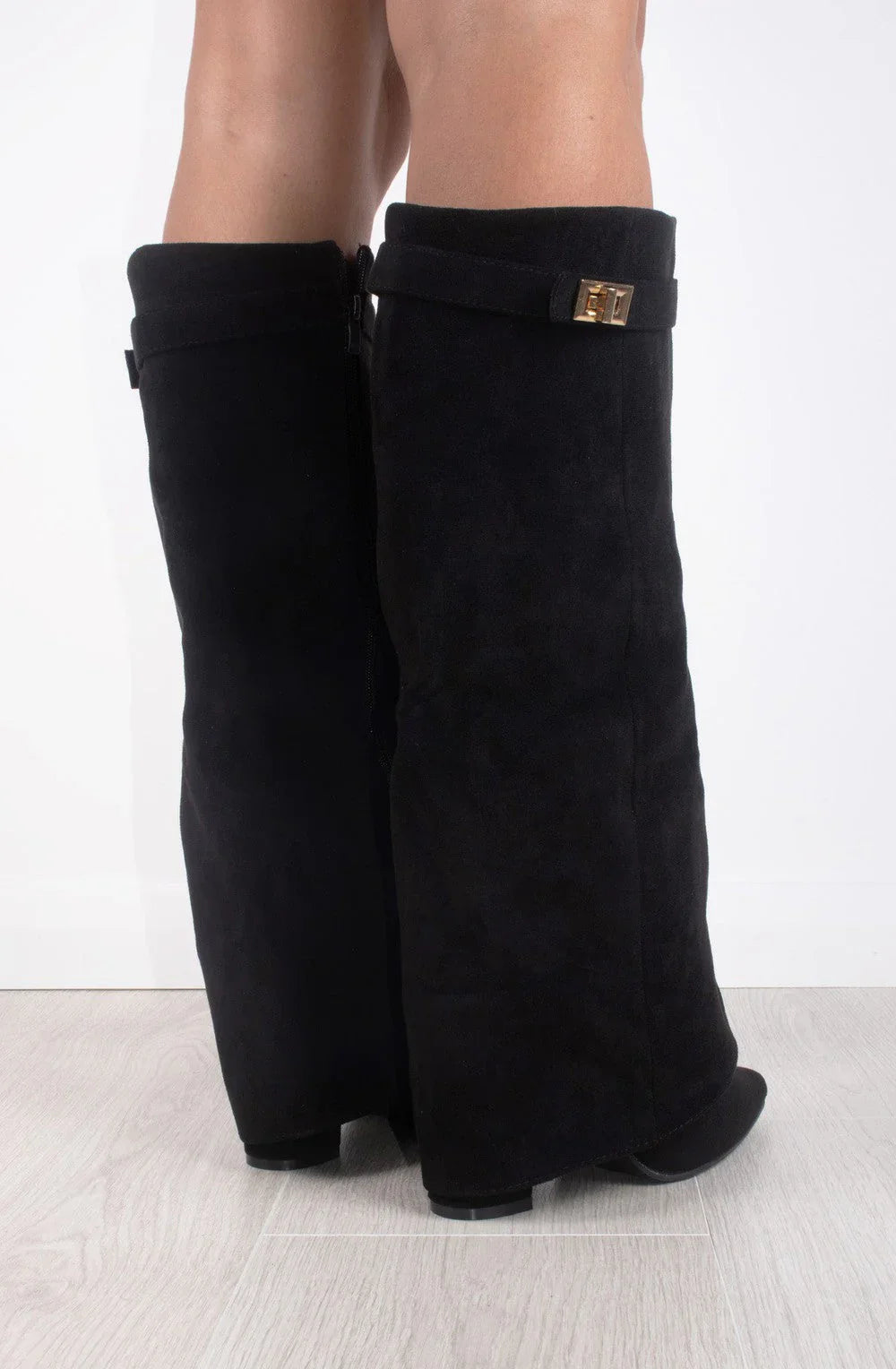 Bottes en suede - Noir