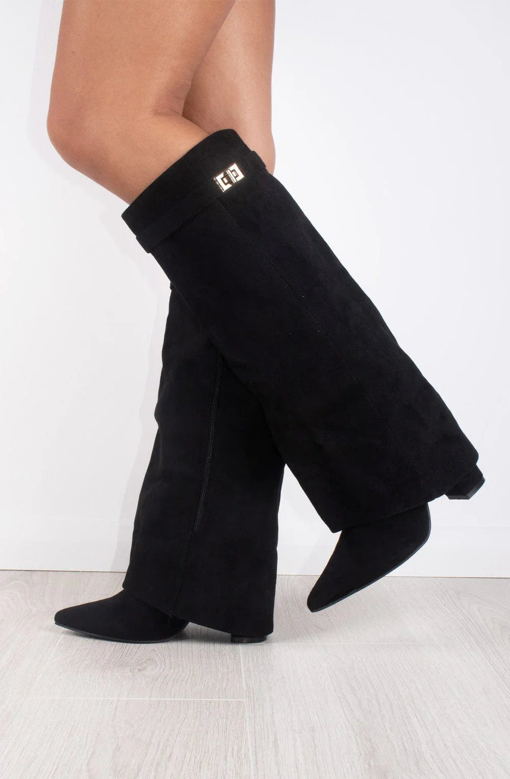Bottes en suede - Noir